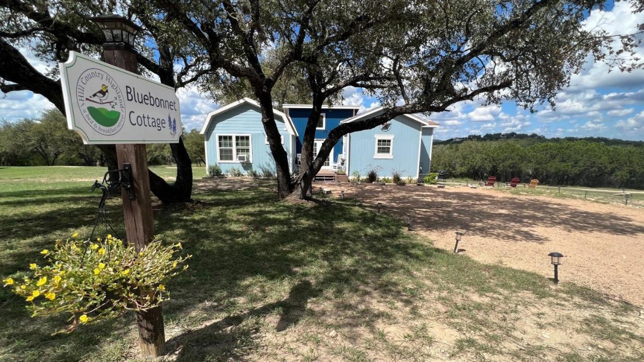 Hill Country Highland'S Bluebonnet Cottage Marble Falls Bagian luar foto